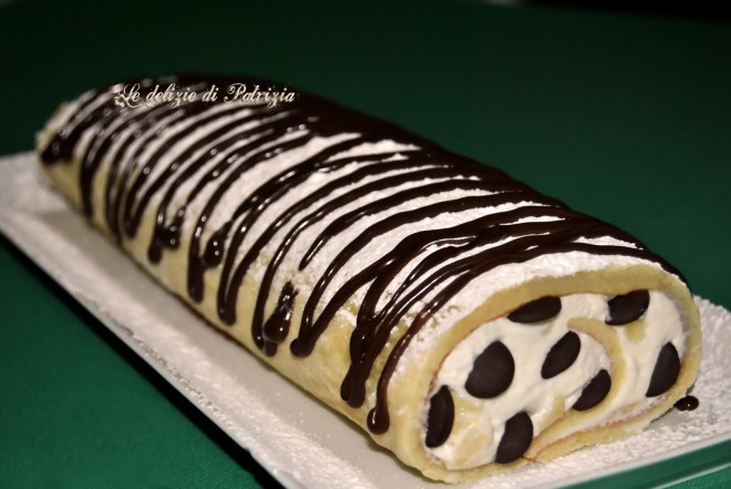 Girella ricotta, pera e cioccolato