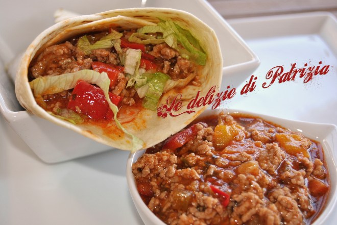 Piadine con chili e verdurine