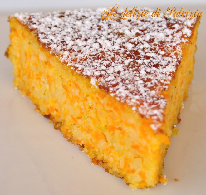 Torta carote e mandorle senza glutine e lattosio