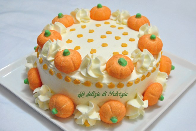 Torta di zucca con crema chantilly all’arancia