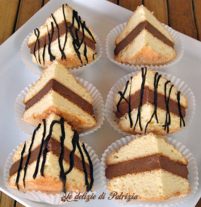 Charlotte con mousseline alla gianduia