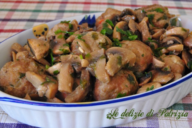 Polpette di carne e funghi