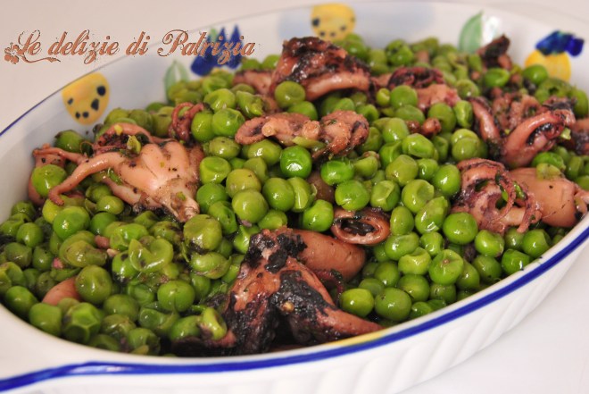 Moscardini con piselli