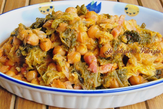 Stufato di ceci e verza