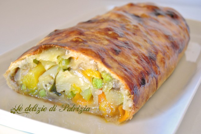 Rotolo di brisée con verdurine