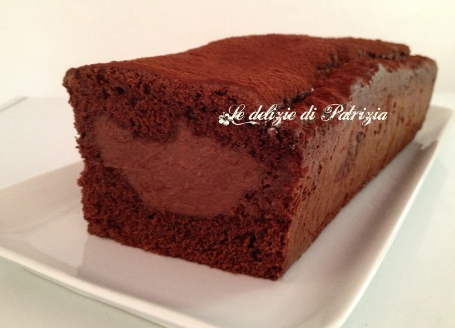 Plumcake con crema pasticcera al cioccolato
