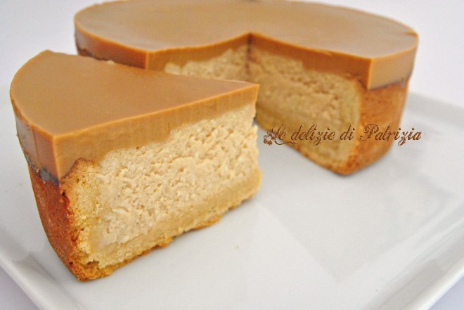 Crostata con crema di ricotta al caramello