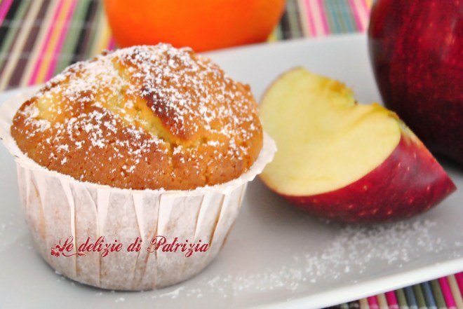 Muffins con mela e arancia