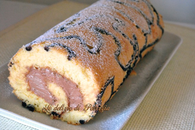 Rotolo con mousse alla nutella
