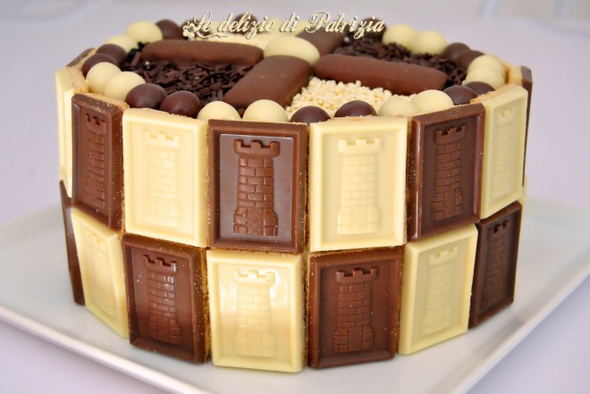 Torta cacao e arancia con chantilly al cioccolato