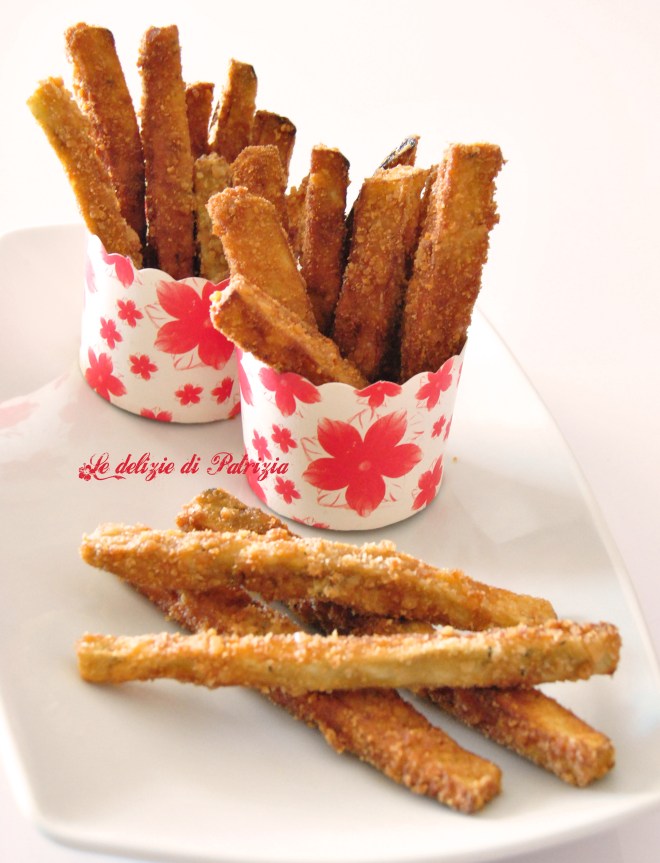 Bastoncini di melanzane croccanti