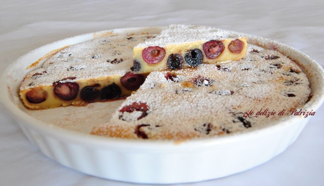 Clafoutis di ciliegie e amarene