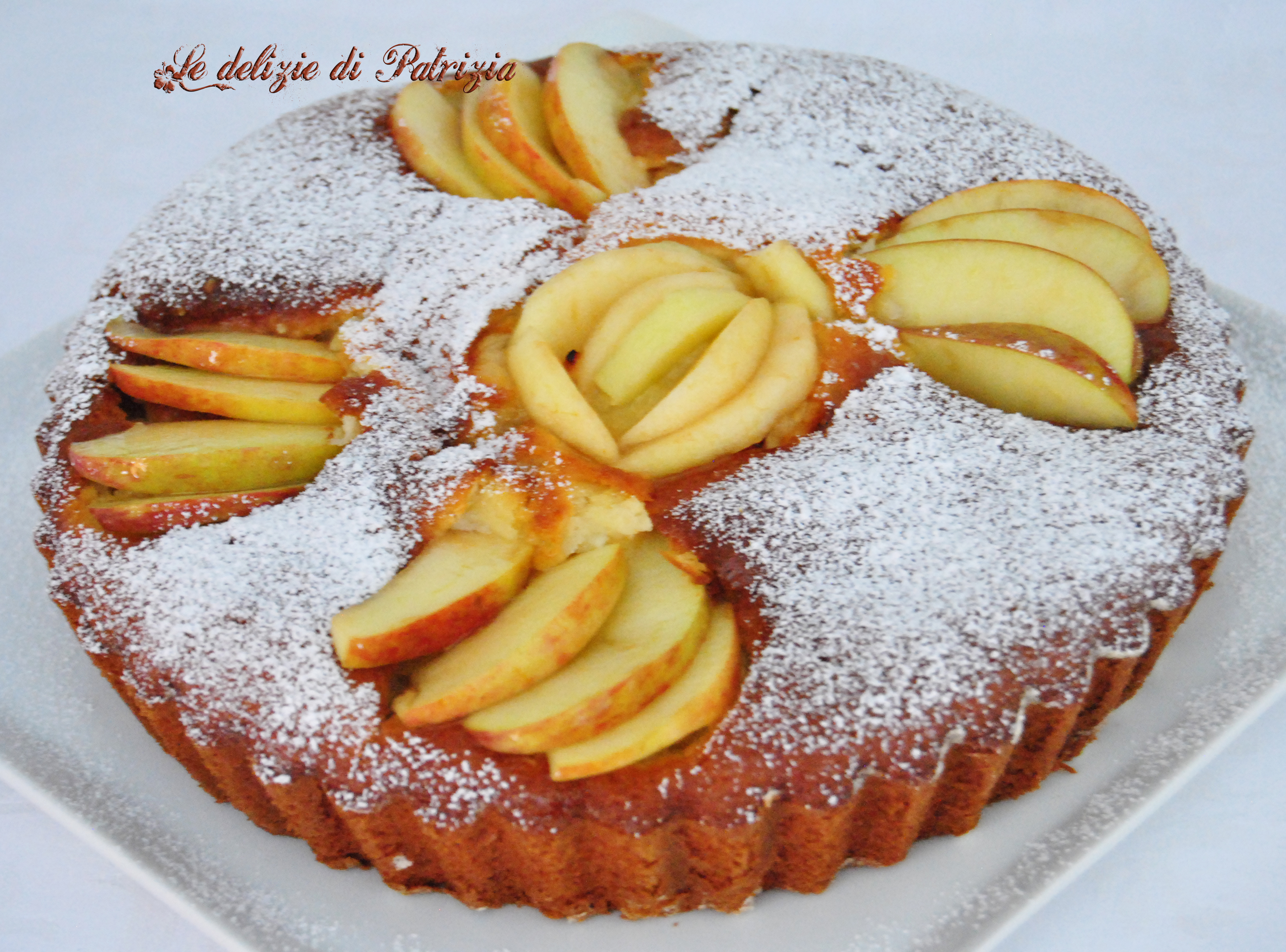 Torta allo yogurt con mele e limone | Le delizie di Patrizia