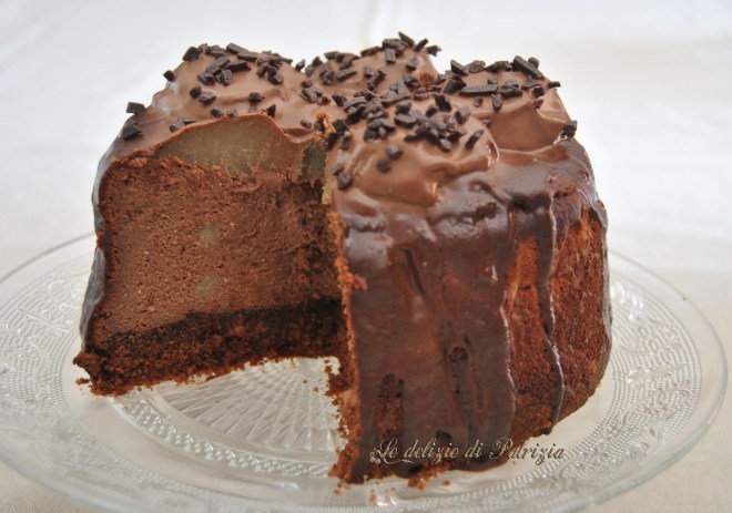 Cheesecake al cioccolato con ricotta e pere_02