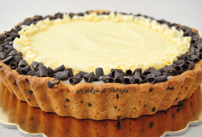 Crostata cookie con crema pasticcera