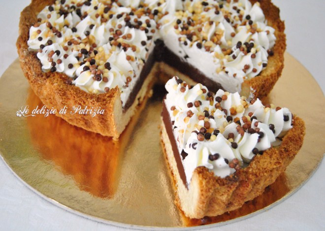 Sablè Breton con crema gianduia e chantilly
