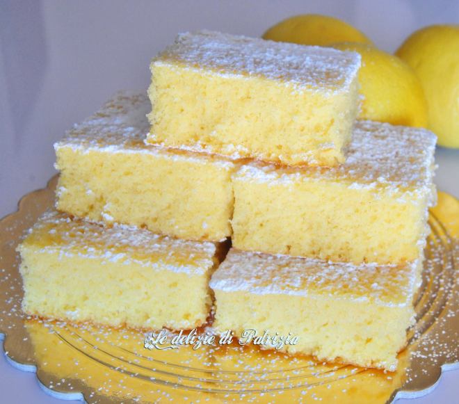 Soffici cubotti al limone (senza lattosio)