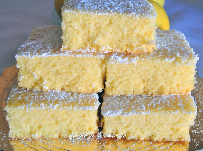Soffici cubotti al limone (senza lattosio)