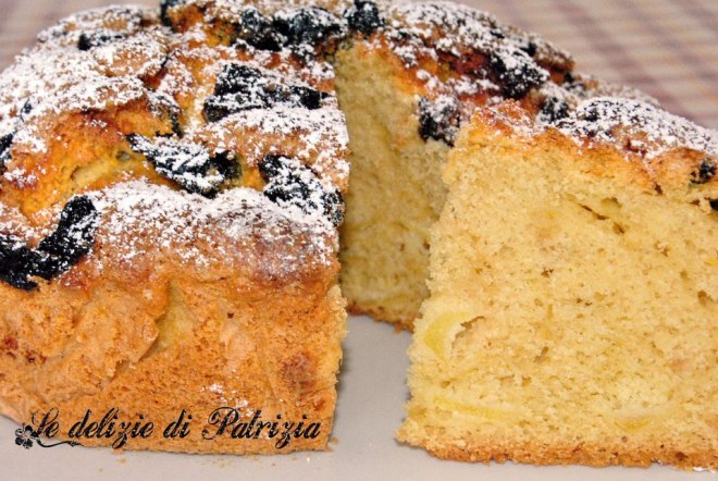 Torta di mele e prugne