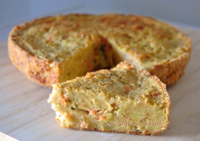 Tortino di patate e salmone