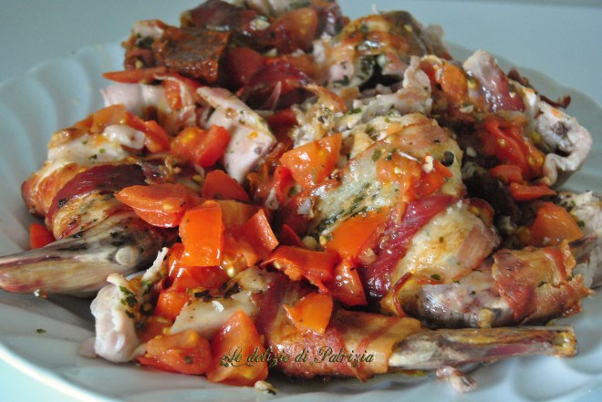 Coniglio saporito al forno