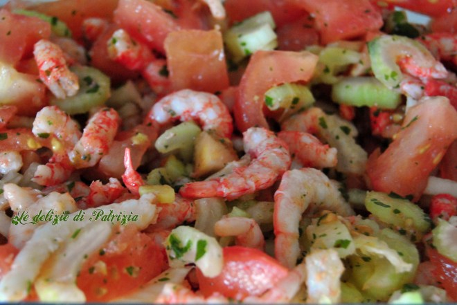 Insalata di gamberi e sedano