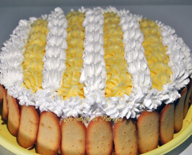 Torta al limone con crema pasticcera